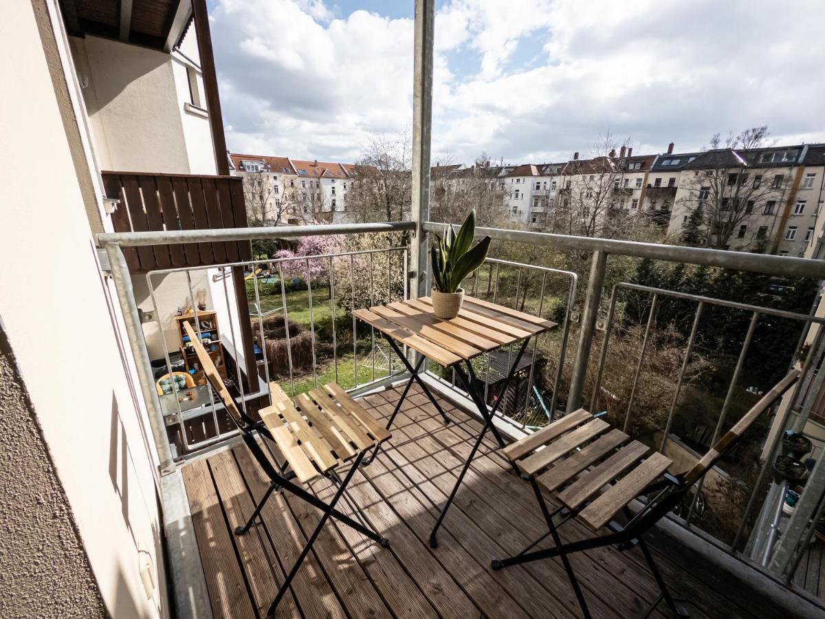 Moderne 3Zimmer Wohnung Mit Netflix Und Balkon Leipzig Bagian luar foto